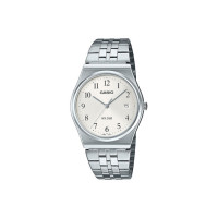 Casio MTP-B145D-7BVEF – Unisex Ρολόι Αναλογικό (Ατσάλινο Μπρασελέ, Λευκό Καντράν)